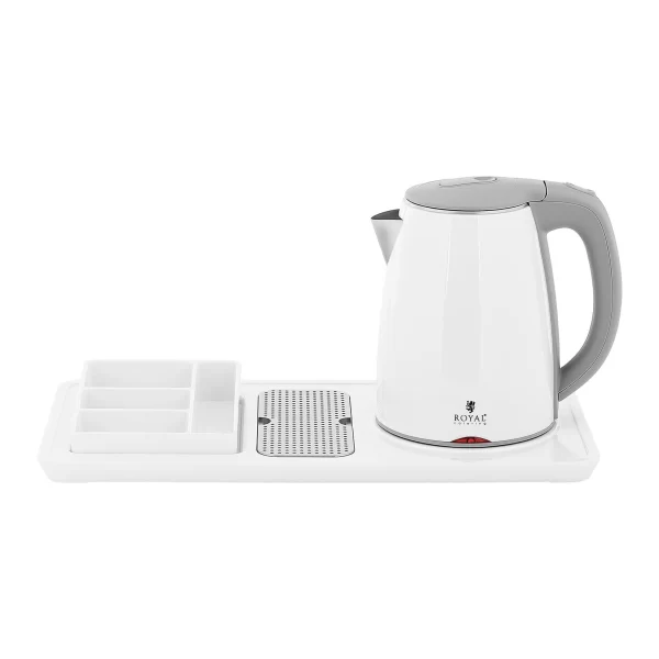 Royal-catering Wasserkocher – Kaffee- Und Teestation -1,2 L – 1800 W – Weiß – Royal_catering 8