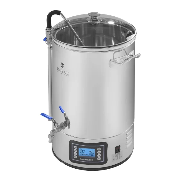 Royal-catering Royal Catering Braukessel – L – 2.500 W – ø C – Edelstahl – Anzeige – Timer 5