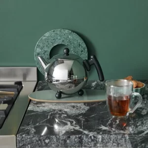 Null Bredemeijer Bella Ronde Einzelne Teekanne 1200 Ml Schwarz, Edelstahl 19