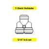 Null Y – Steck – Verbinder Für Schlauch 5/16` 23