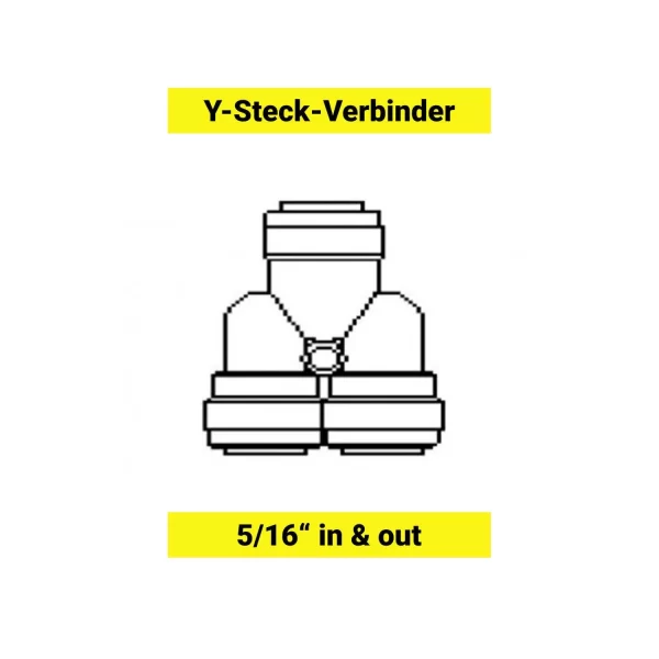 Null Y – Steck – Verbinder Für Schlauch 3/8` 3