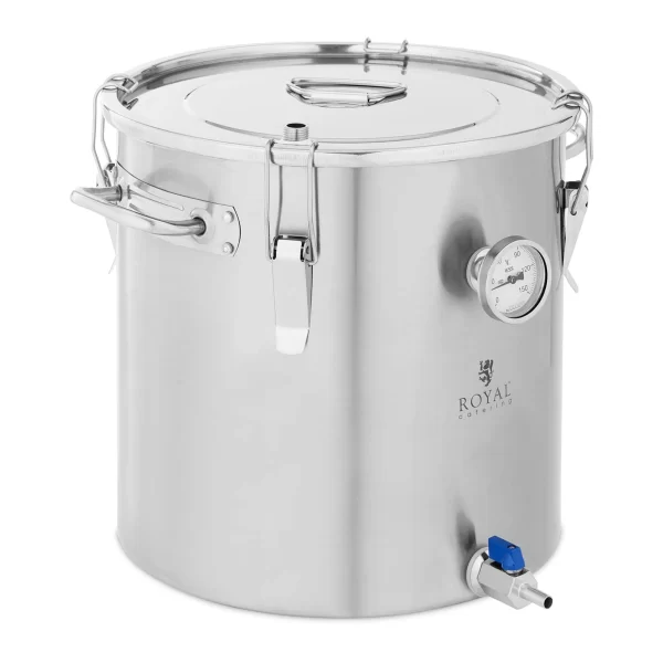 Royal-catering Royal Catering Maischekessel – 30 L – 700/1.800/2.500 W – 30 – 110 °C – Edelstahl – LED-Anzeige – Timer – Royal Catering 8