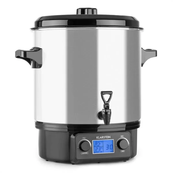 Klarstein Biggie Small Einkochvollautomat Einkochtopf 16 Liter 2000 W Edelstahl Silber 3
