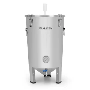 Klarstein Maischfest Fermenter 25 Fermentierkessel 25 Liter Gärröhrchen 304-Edelstahl Silber 13