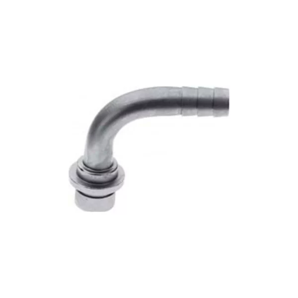 Null Bierschlauchtülle Gebogen CNS,mit Angespritzter Dichtung, NW 10mm 5