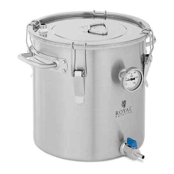 Royal-catering Maischekessel – 18 L – 0 – 150 °C – Edelstahl 1