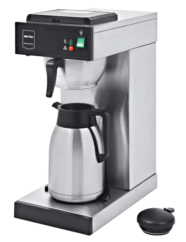 Metro-professional METRO Professional Kaffeemaschine GCT2001, Edelstahl, 21.5×41.5×52 Cm, 2.3L (Wassertank), Mit Thermoskanne, Temperaturbereich: 30-98°C, Silber 1