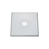 Null Abdeckplatte CNS, 1 Cm Abgekantet, 220 X 220 Mm, 90 Mm Bohrung 23