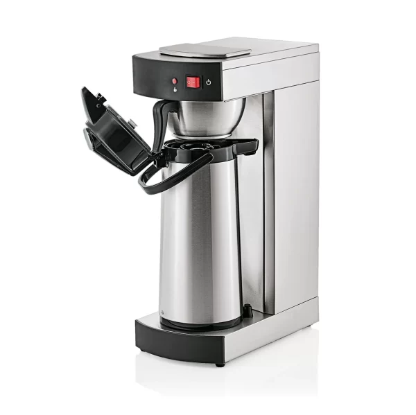Was-germany WAS Germany – Kaffeemaschine Mit Pumpkanne, 2,2 Ltr., 36 X 19,5 X 52,5 Cm, Chromnickelstahl (2600220) 1