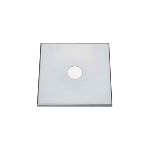 Null Abdeckplatte CNS, 1 Cm Abgekantet, 220 X 220 Mm, 90 Mm Bohrung 11