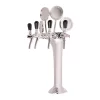 Null Schanksäule Chrom 4-leitig, Elegant, `Topp-Qualität!` 25