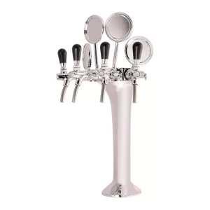 Null Schanksäule Chrom 3-leitig, Elegant, `Topp-Qualität!` 13