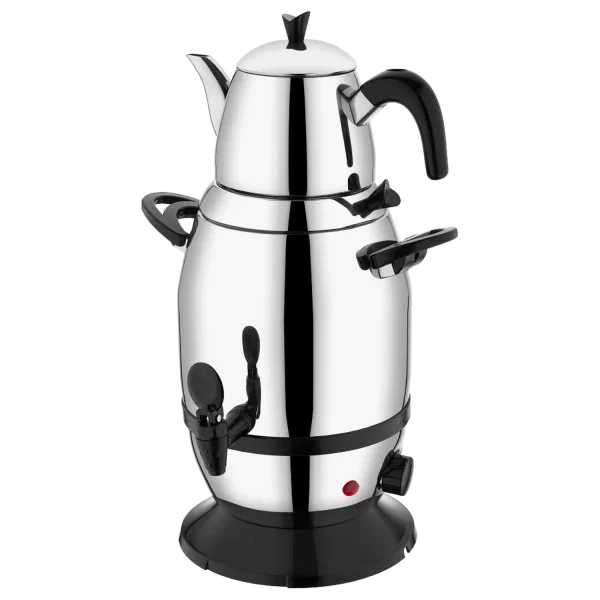Null Schäfer Samowar 20543 Modern Edelstahl 18/10 6 Liter Teekocher Semaver Privat, Hotel & Gastro 3